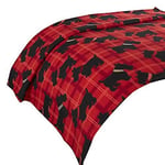 Dreamscene Fleece Throw Soft Scottie Dog Black Red Sofa Bed Blanket 120 x 150cm