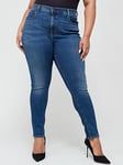 Levi's Plus 721&trade; Plus Hi Rise Skinny Jean- Blue Wave Dark, Blue, Size Us 20 = Uk 22, Inside Leg Regular, Women