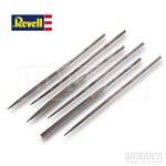 Revell Mini Needle Files 6 Piece Set Round Flat Square Sanding Chipping Tools