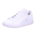 adidas Femme Grand Court Base 2.0 Basket, Ftwr Blanc Ftwr Blanc Clear Rose, 36 EU