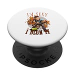 I'm sexy and I blow it funny leaf blower dad blague PopSockets PopGrip Interchangeable