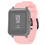 Beilaishi 20mm For Huami Amazfit GTS/Samsung Galaxy Watch Active 2 / Gear Sport Silicone Strap(Black) replacement watchbands (Color : Pink)
