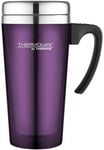 Thermos ThermoCafé Translucent Stainless Steel Travel Mug Cup 420ml - Purple