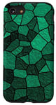 iPhone SE (2020) / 7 / 8 Green Aesthetic Kelly & Dark Forest Green Glass Illustration Case