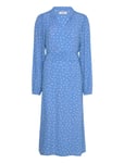 Lollys Laundry Parisll Midi Dress Ls Blå