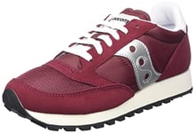 Saucony Jazz Original Vintage Trainers Burgundy Silver - Mens - 3.5 UK