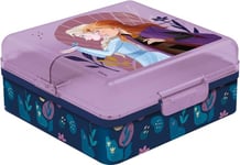Disney Sandwich Box Violet pour filles en plastique Frozen Elsa Anna avec plusieurs compartiments