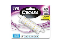 Cegasa Ampoule LED R7S 118 mm 11,5 W 1521 LM BL1 Fria, Noir, Standard
