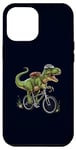 Coque pour iPhone 14 Pro Max T-rex Dinosaure à vélo Dino Cyclisme Biker Rider