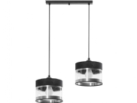 Lampex hängande lampa transparent taklampa för matsal Lampex Leone 854/2L