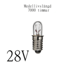 Glödlampa E5 40mA 1,1W 28V