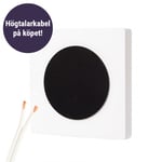 DLS Flatbox D-One vägghögtalare, pianovit styck + 10 meter högtalarkab