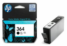 HP364 Black Original Ink Cartridge CB316EE Photosmart 5520 5524 6510 6520 364BK