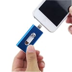 Escomdp Clés USB 3.0 iPhone 16GB Pendrive Bâton de Mémoire pour iPad Téléphones OTG Extension de Stockage Externe pour iOS Andriod e