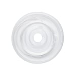 Hvid, flad, elastisk smykketråd Ø 0,5 mm, 10 meter