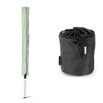 Brabantia - Rotary Cover - Protects from Dirt - Zip Fastener & Premium Peg Bag - with Closing Cord - Durable and Weather Resistant - Storage for up to 150 Pegs - Rotary Dryer - Black