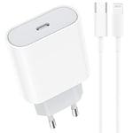 CREAPICO Embout Chargeur iPhone 15 Rapide 20W, Prise USB C