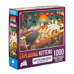 Exploding Kittens Jigsaw Puzzles for Adults -Cats Playing Chess - 1000 Piece Jigsaw Puzzles For Family Fun & Game Night