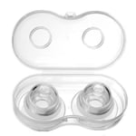 StyleBest 2 Pcs Nipple Corrector, Silicone Nipple Suckers Pullers Silica Gel Nipple Therapy Products for Flat Inverted Nipples with Clear Case