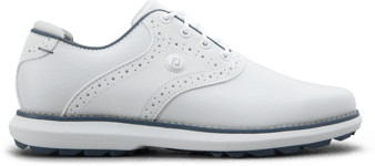 Footjoy Wn Fj Traditions Spikeless Golfkengät WHITE/BLUE/GREY