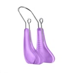 HUHU833(TM) Nose Shaper Clip,Nose Beauty Up Lifting Clips,Soft Safety Silicone Pain-Free Nose Bridge Straightener,for Wide Crooked Nose Women Men Girls Ladies (Purple)