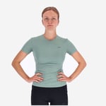 Lipati Strato AL Tee Slim Fit XS Dam Grön - Lätt och Snygg T-shirt för Löpare