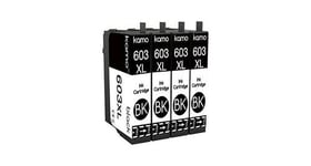 Cartouche compatible - Kamo 603xl noir cartouche multipack compatible avec epson 603 603xl cartouche d'encre; expression home xp-2100 xp-2105 xp-3100 xp-3105 xp-4100