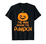 Halloween Pregnancy Man Behind The Pumpkin Halloween Couple T-Shirt