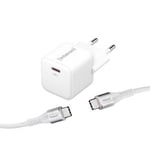 Intenso® USB-C GaN Power laddare 30W PD/QC inkl. USB-C kabel