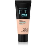 Maybelline Fit Me! Matte+Poreless mattifying foundation for normal to oily skin shade 230 Natural Buff 30 ml