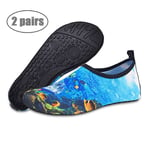 All-Purpose Water Shoes for Women And Men, Quick-Dry Aqua Socks Swim Beach Womens Mens Shoes for Beach, Swimming Pool, Surfing, Yoga, Exercise,A,41