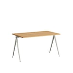 HAY - Pyramid Table 01 - Beige Base - Oiled Oak - 140x75 cm - Skrivbord
