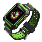 Apple Watch Series 4 44mm smart watch strap - Black / Green