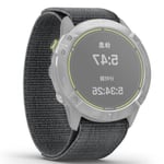 26 mm klockarmband med nylonögla för Garmin-klocka - Grå Silvergrå