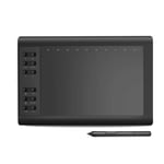 Barrières de lit Tablettes Graphiques Digital Graphics Dessin Pen Display Tablet Compatible avec Windows/Smartphone Android (Color : Black)