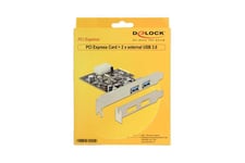 Delock PCI Express-kort &gt; 2x USB 3.0 - USB-adapter - PCIe - USB 3.0 x 2