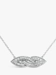 Milton & Humble Jewellery Second Hand 14ct White Gold Diamond Infinity Pendant Necklace