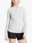adidas Techfit COLD.RDY 1/4 Zip Long Sleeve Training Top, Wonder Silver
