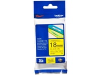 Brother Tze-641 - Standardlim - Svart På Gult - Rulle (1,8 Cm X 8 M) 1 Kassett(Er) Bandlaminat - För P-Touch Pt-D460, D610, E310  P-Touch Cube Pt-P910  P-Touch Cube Pro Pt-P910