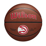 WILSON Ballon de Basket TEAM ALLIANCE, ATLANTA HAWKS, intérieur/extérieur, cuir mixte taille : 7