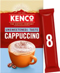 Kenco Unsweetened Cappuccino Instant Coffee Sachets 8X11.1G (Pack of 5, Total 40