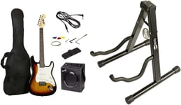 RockJam RJEG02-SK-SB Full Size Electric Guitar Superkit with Guitar Amplifier G