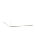 Arrow Safir Duschdraperistång silver, 900 x 900 mm, med takfäste