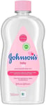 JOHNSON'S Baby Oil 500 ml, Leaves Skin Soft and Smooth(Pack of 01)