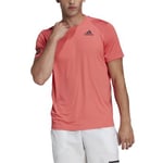 Adidas ADIDAS Club 3 stripes Tee Pink Mens (XXL)