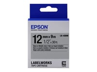 Epson Labelworks Lk-4Sbm - Svart På Metallisk Silver - Rulle (1,2 Cm X 9 M) 1 Kassett(Er) Etiketttejp - För Labelworks Lw-1000, 300, 400, 600, 700, 900, K400, Z5000, Z5010, Z700, Z710, Z900
