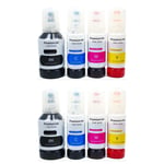 Non-OEM Ink for Epson EcoTank ET-3750  Inkjet Printer  x 8 Bottles