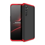 HAOTIAN Case for Realme X50 Pro 5G, Slim Fit Frosted TPU Silky Matte Finish Rubber Case, Ultra-thin Stylish Soft Silicone Shockproof Cover for Realme X50 Pro 5G, Red/Black