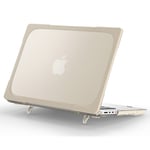 MacBook Pro 14 (2023 / 2021) - Hårt pärm fram + bakre omslag med stöd Khaki