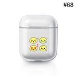 For Apple Airpods Charging Box Hard Pc Case Cover 68